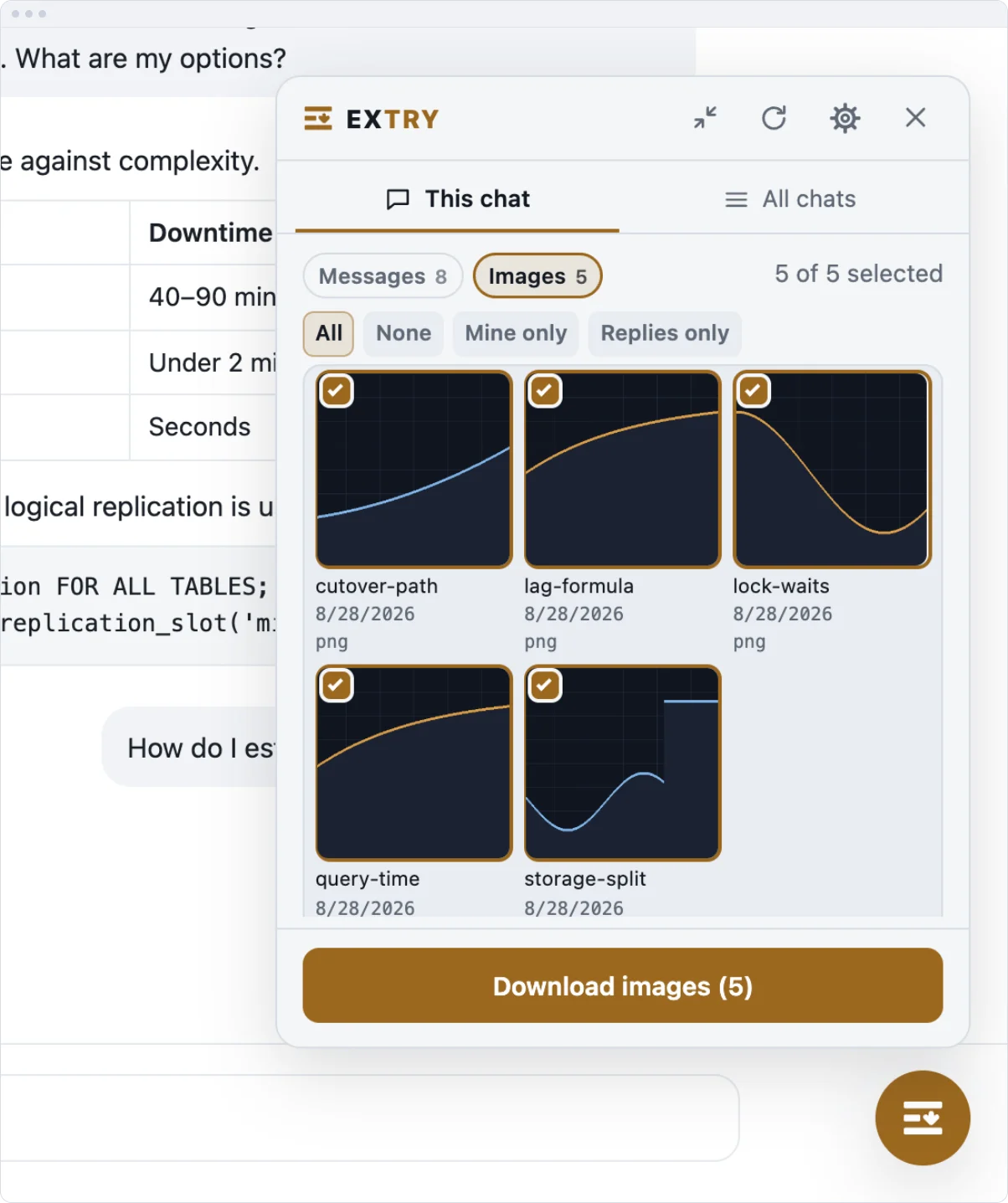Download images from ChatGPT and DeepSeek — every picture from a chat